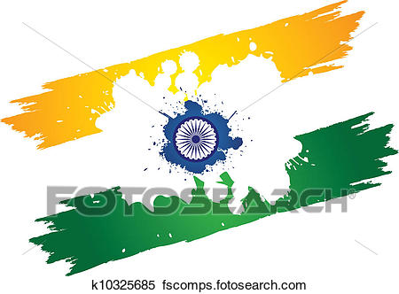 450x332 Clipart Of Indian Tri Color National Flag In Orange Or Saffron