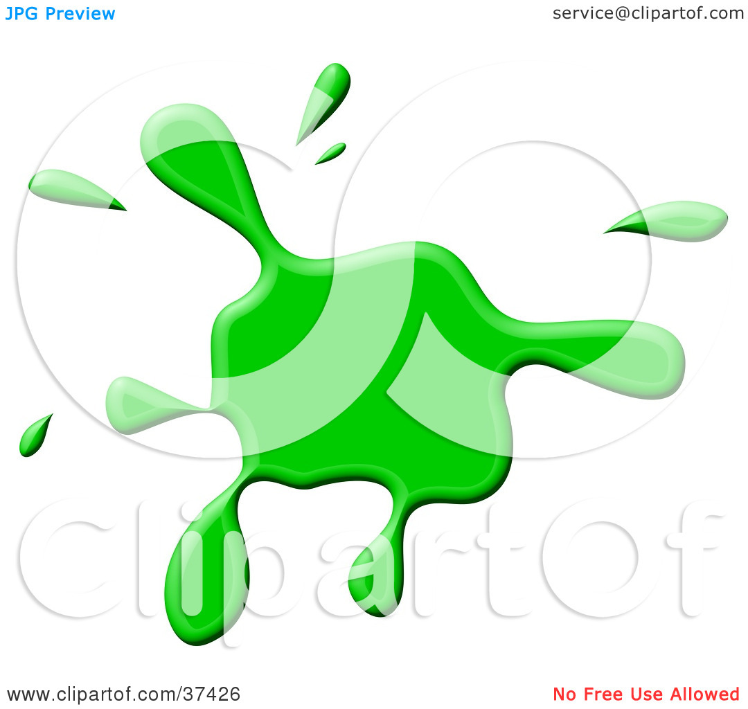 1080x1024 Green Paint Splatter Clipart