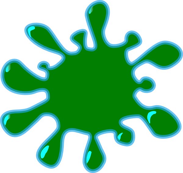 600x566 Green Clipart Paint Splash