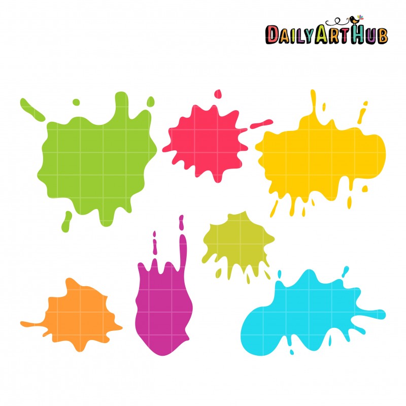 800x800 Images Of Colorful Paint Splat Setpaint