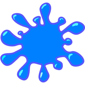 300x300 Splatter Clipart Light Blue