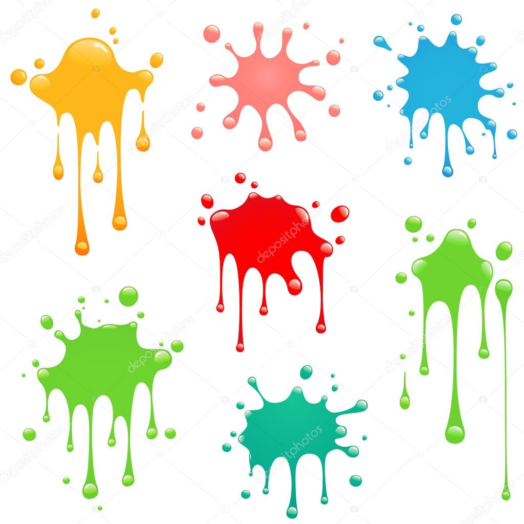 1024x1024 Paint Splatter Stock Vector Bogalo
