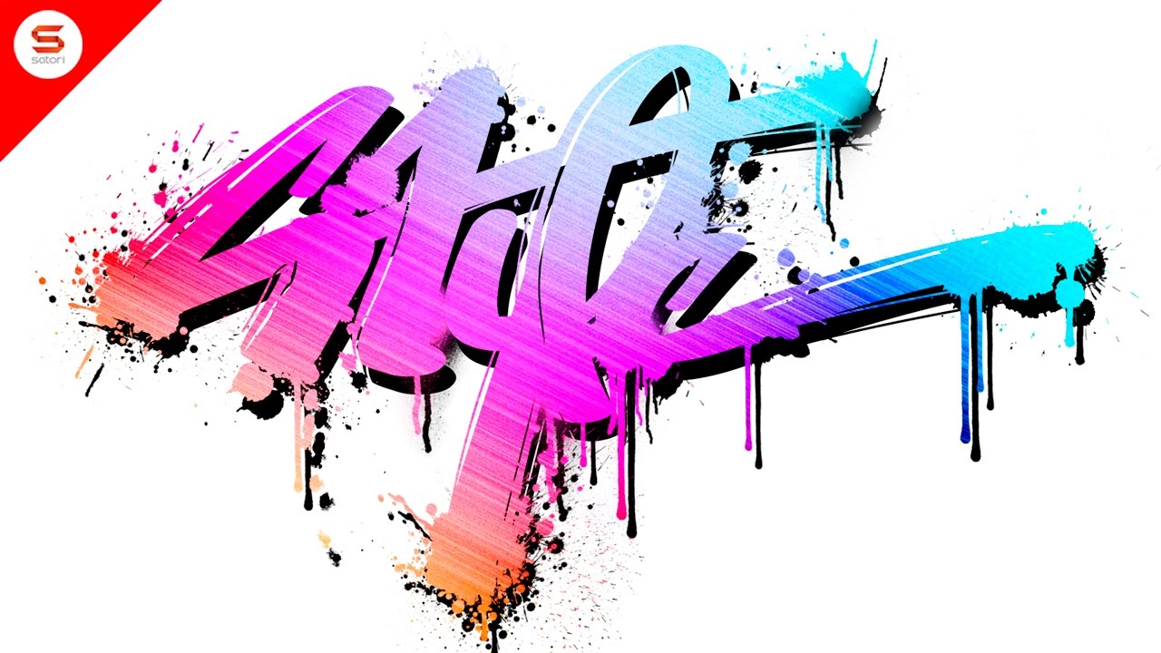 1280x720 Which Design Do You Prefer Paint Splatter Style Hand Lettering