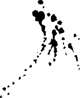 278x340 Black Splatter Paint Clipart