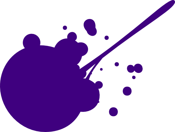 600x451 Purple Splat Clip Art