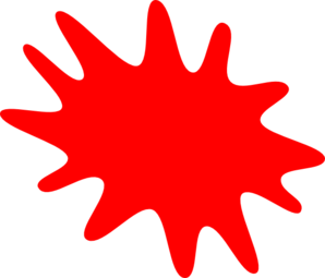 298x255 Red Paint Splatter Clip Art