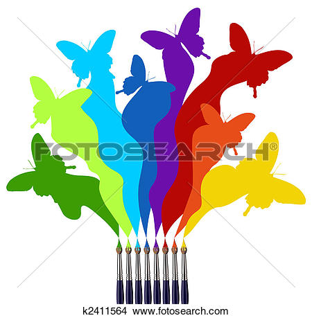 450x459 Color Clipart Paint Color