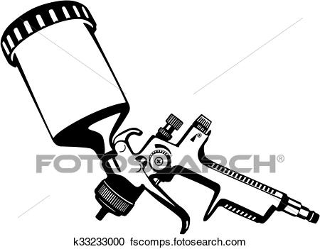 450x351 Clipart Of Paint Spray Gun K33233000