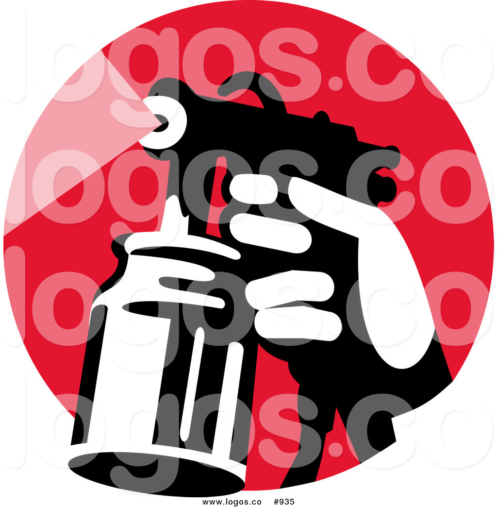 1024x1044 Hand Spraying Royalty Free Vector Logo By Patrimonio