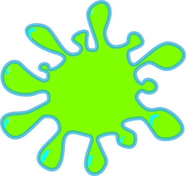 600x566 Lime Splash Clip Art