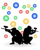 136x170 Paintball Clip Art