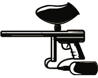 340x270 Paintball Gun 1 War Battle Paint Ball Gun Sports Game