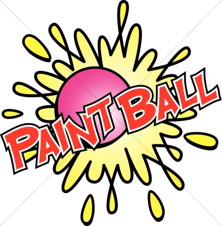 765x776 Paintball In Red With Bright Colors Youth Program Clipart