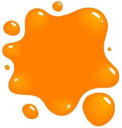 243x256 Orange Paint Splatter Clip Art
