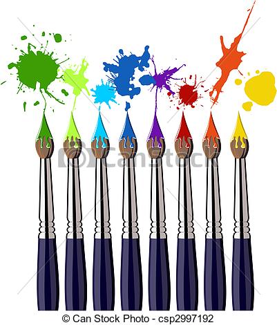 401x470 Paint Brushes Clip Art