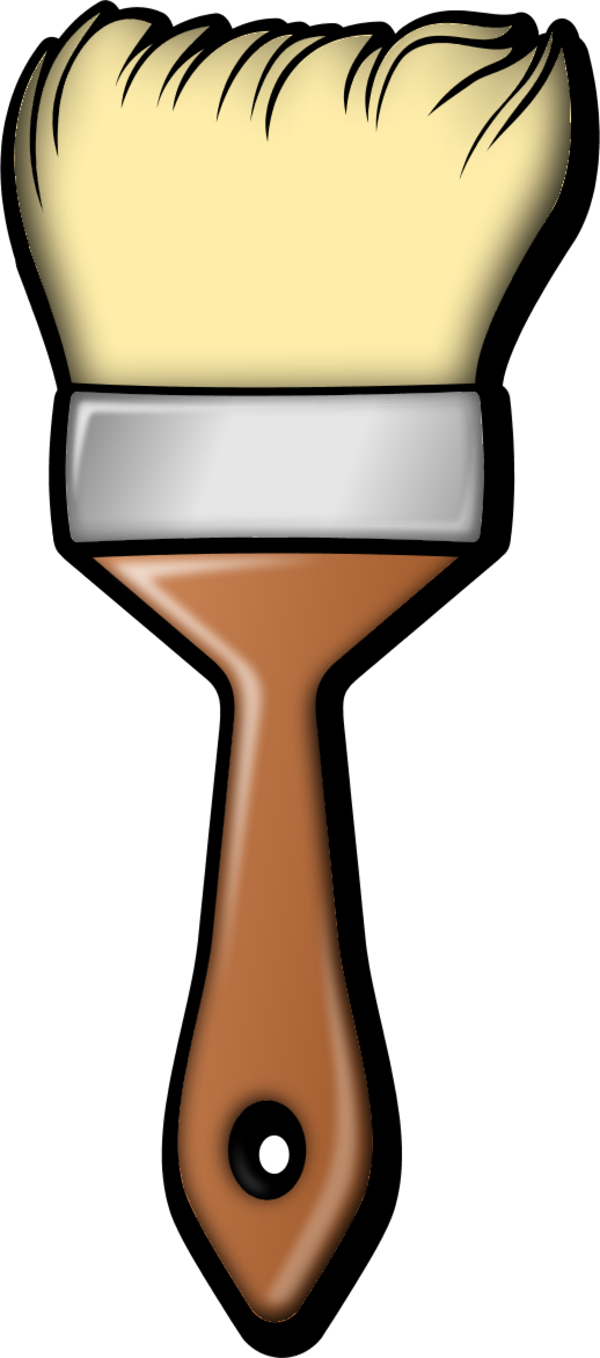 600x1358 Cartoon Paint Brush