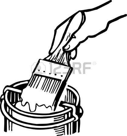 419x450 Paintbrush Drawing A Rainbow Royalty Free Cliparts, Vectors,