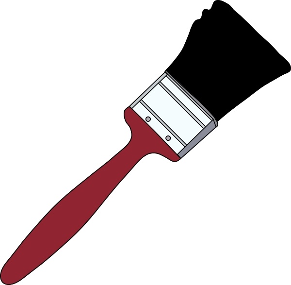 600x587 Tom Red Paintbrush Clip Art Free Vector In Open Office Drawing Svg