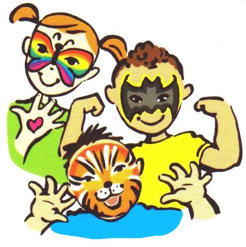 495x497 Face Painting Clip Art