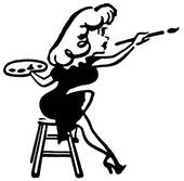 170x167 Clip Art Of A Black And White Version Of A Drawing Of A Woman