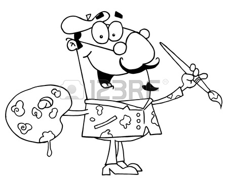 450x354 Clipart Illustration Of A Retro Woman Holding Handfulls Of Cash