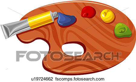 450x273 Clipart Of Palette, Supplies, Close Up, Equipment, Utensil