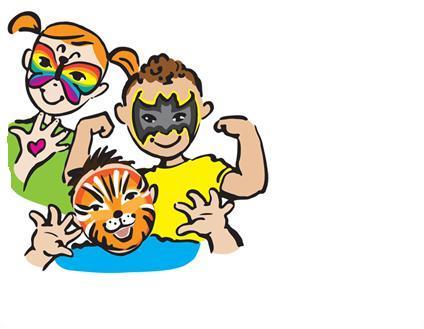 424x329 Face Painting Clip Art Clipart