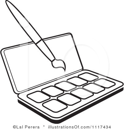 400x420 Painter Clip Art Black And White Clipart Panda