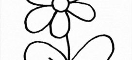 272x125 Clip Art Flower Black And White Clipart Panda