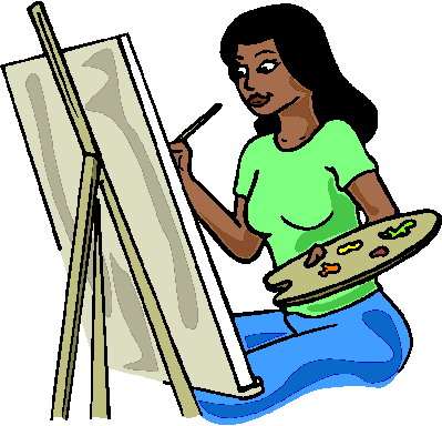 399x384 Artwork Clipart Person Painting