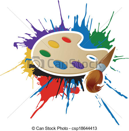 450x454 Painting Clipart Art Palette
