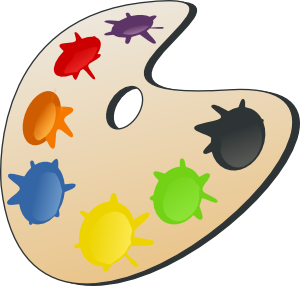 300x286 Color Palette Clip Art