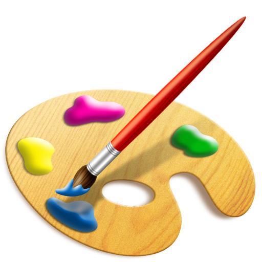 512x512 Paint Party Clip Art