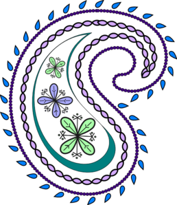 258x298 Paisley Clip Art