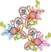 169x170 Paisley Flower Clip Art