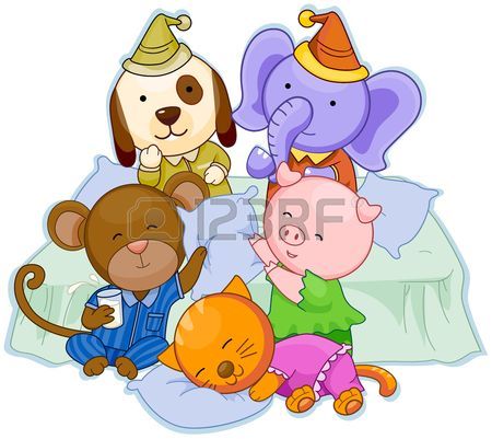 450x401 Animal Pajama Party Stock Photo, Picture And Royalty Free Image