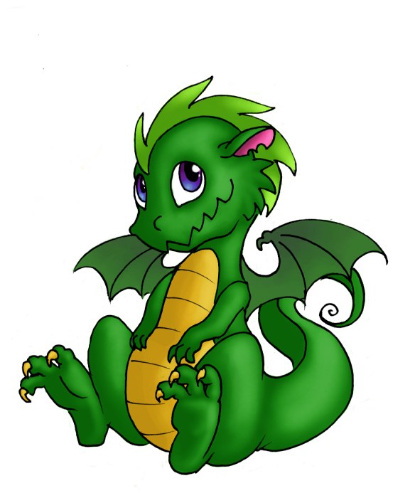 584x700 Cute Anime Dragons Clipart