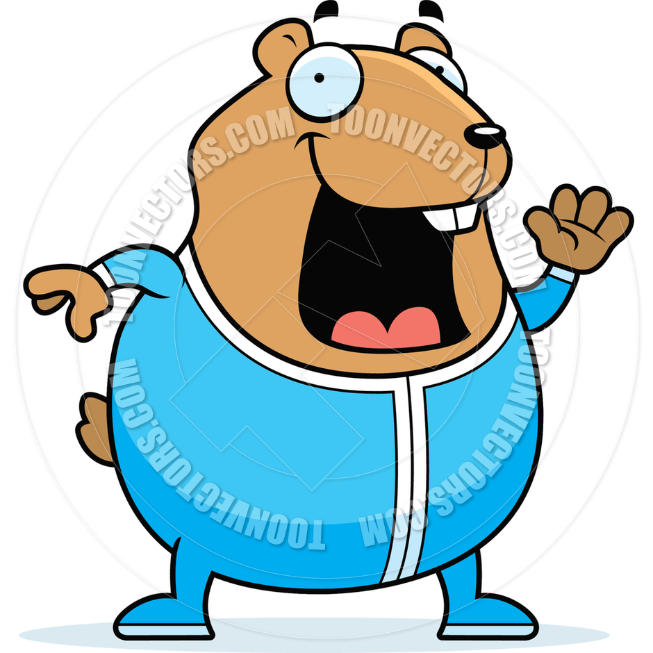 940x940 Cartoon Hamster In Pajamas By Cory Thoman Toon Vectors Eps