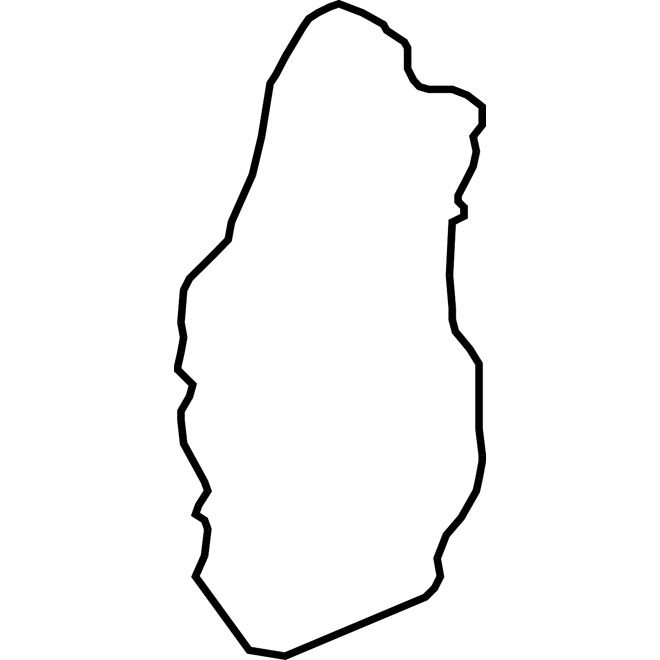 660x660 Qatar Map Clipart
