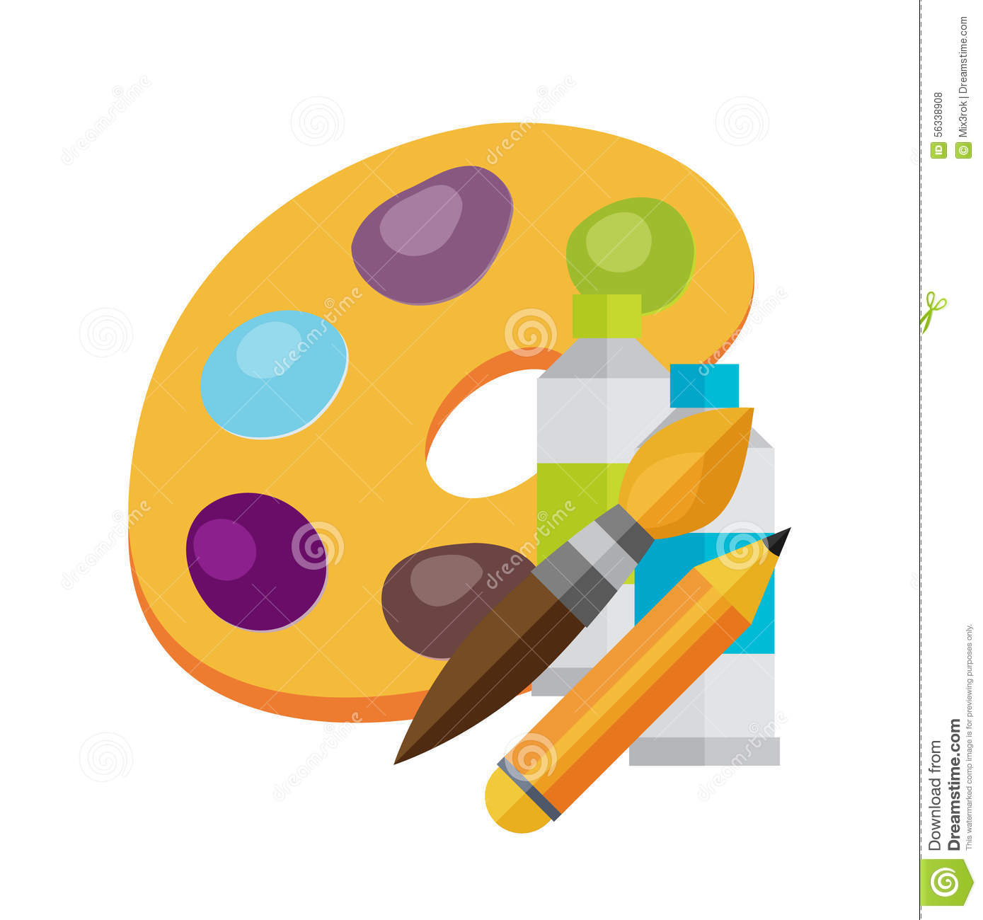 1389x1300 Brush Clipart Colour Palette