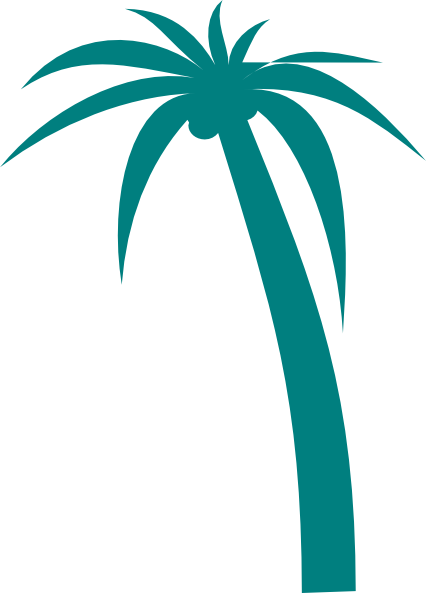 426x593 Palm Tree Clipart Teal