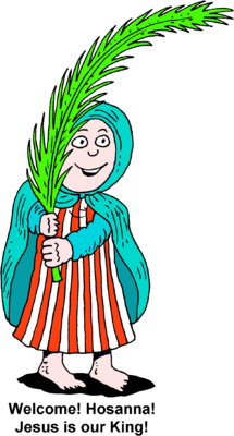 215x400 Image Woman Waving Palm Frond