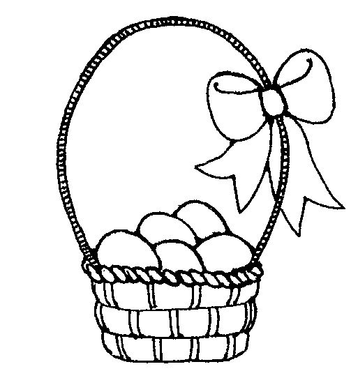 513x552 Easter Basket Clipart Black And White Images Easter Day