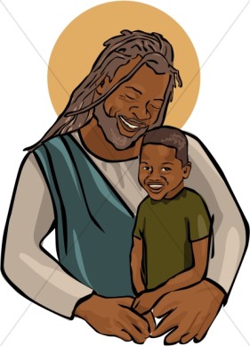 281x388 African American Palm Sunday Clipart