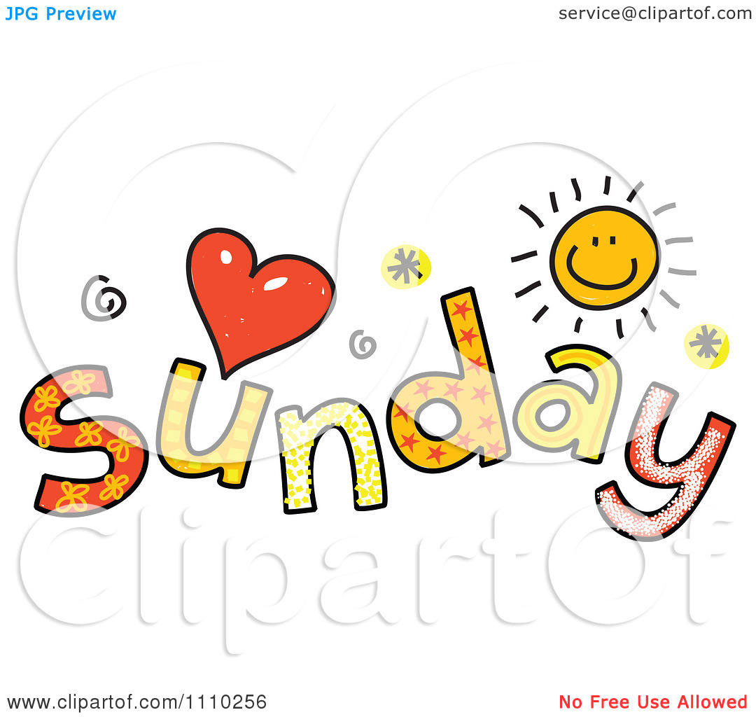1080x1024 Happy Sunday Clipart
