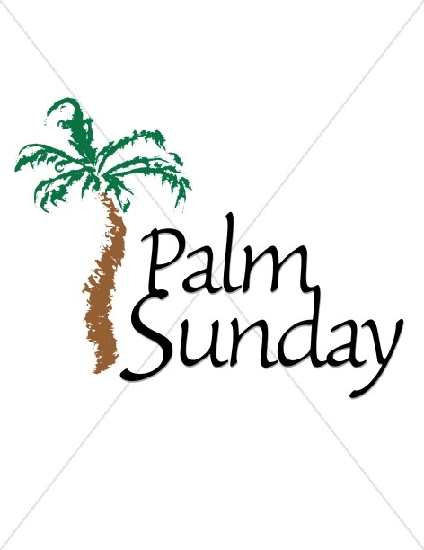 472x612 Palm Sunday With Tree Lent Word Art