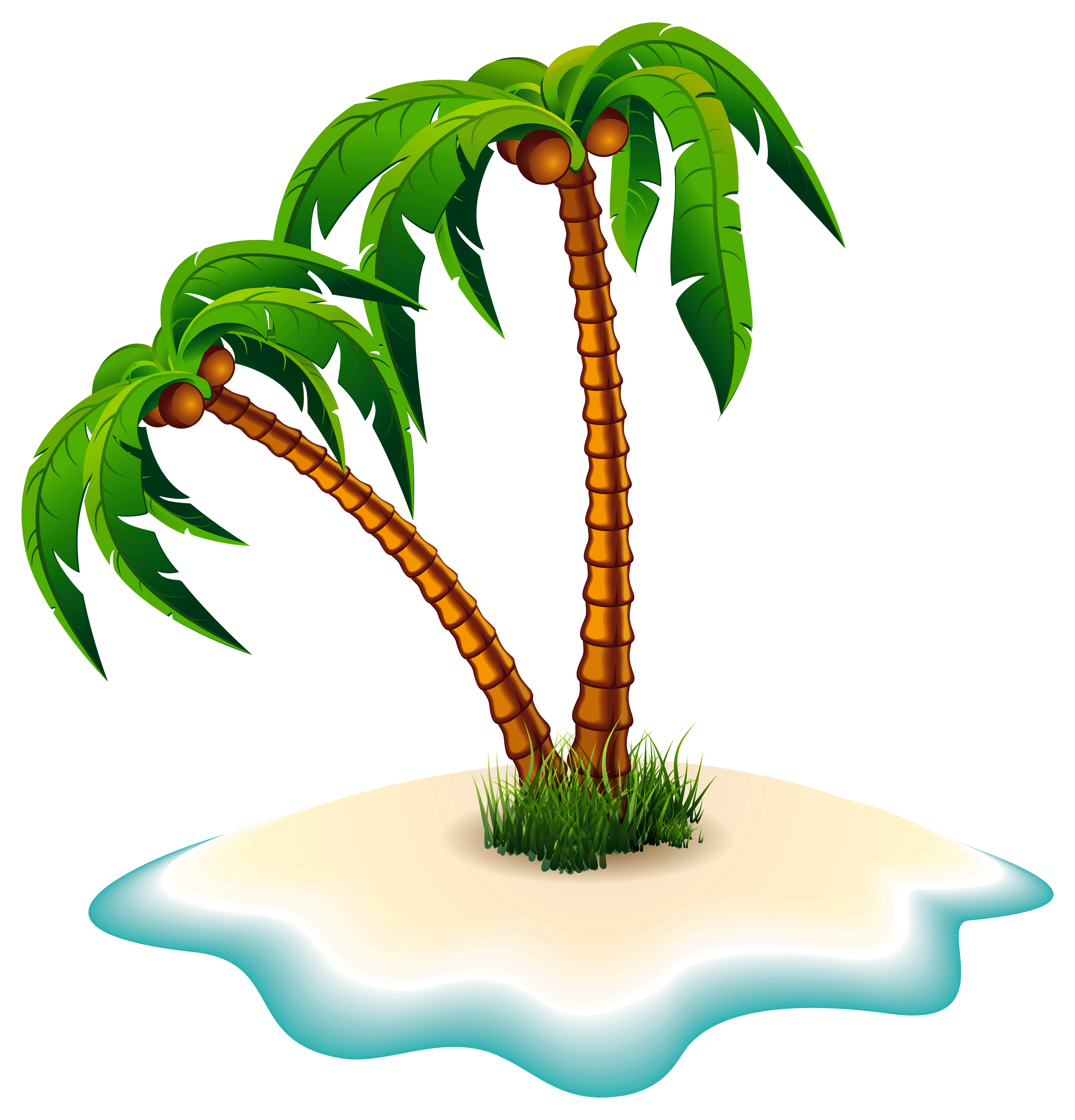 4000x4166 Palms Island Clipart, Explore Pictures