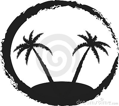 400x357 Island Black And White Clip Art