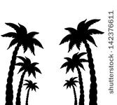 167x150 Palm Tree Art Black White Clip Clipart Panda
