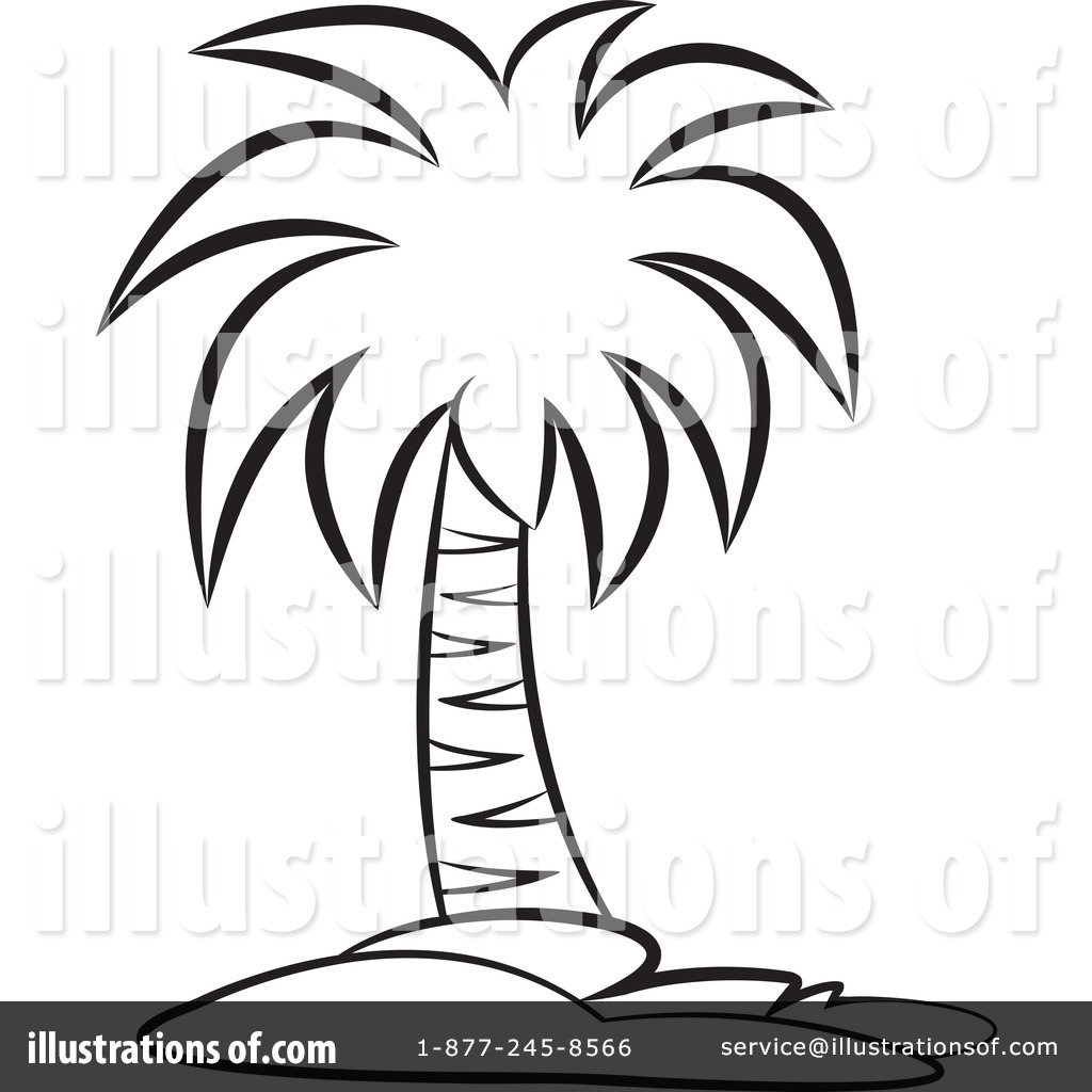 Palm Tree Clipart Black And White | Free download on ClipArtMag
